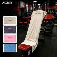 FITZEN Gym & Yoga Towel — Magnetic Hold, Zip Pocket & Faster Drying