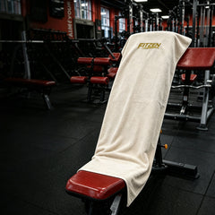 FITZEN Gym & Yoga Towel — Magnetic Hold, Zip Pocket & Faster Drying